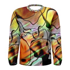 Abstract Transparent Drawing Men s Long Sleeve Tee