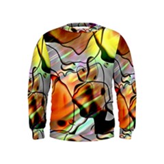 Abstract Transparent Drawing Kids  Sweatshirt