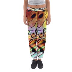 Abstract Transparent Drawing Women s Jogger Sweatpants