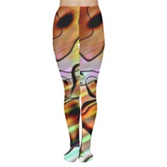 Abstract Transparent Drawing Tights