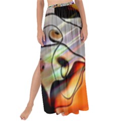 Abstract Transparent Drawing Maxi Chiffon Tie-up Sarong by HermanTelo