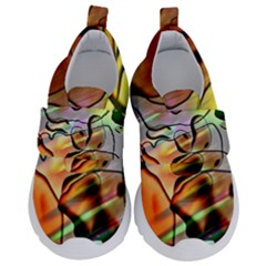 Abstract Transparent Drawing Kids  Velcro No Lace Shoes