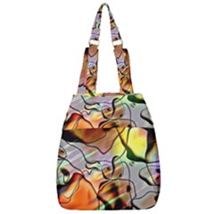 Abstract Transparent Drawing Center Zip Backpack