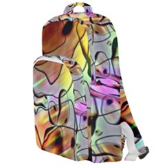 Abstract Transparent Drawing Double Compartment Backpack