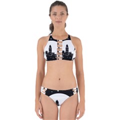 City Night Moon Star Perfectly Cut Out Bikini Set