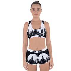 City Night Moon Star Racerback Boyleg Bikini Set