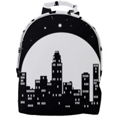 City Night Moon Star Mini Full Print Backpack by HermanTelo