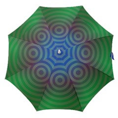 Blue Green Abstract Background Straight Umbrellas