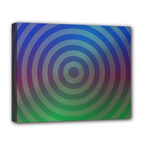 Blue Green Abstract Background Deluxe Canvas 20  X 16  (stretched) by HermanTelo