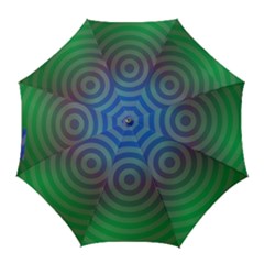 Blue Green Abstract Background Golf Umbrellas