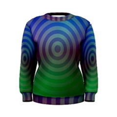 Blue Green Abstract Background Women s Sweatshirt by HermanTelo