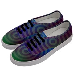 Blue Green Abstract Background Men s Classic Low Top Sneakers