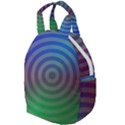 Blue Green Abstract Background Travel Backpacks View1