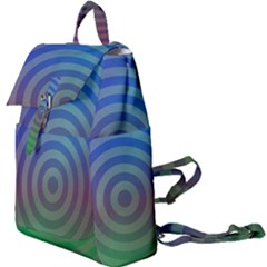 Blue Green Abstract Background Buckle Everyday Backpack