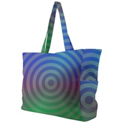 Blue Green Abstract Background Simple Shoulder Bag