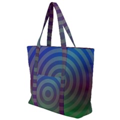 Blue Green Abstract Background Zip Up Canvas Bag