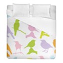 Birds Colourful Background Duvet Cover (Full/ Double Size) View1