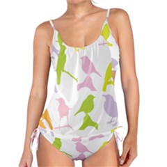 Birds Colourful Background Tankini Set