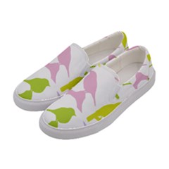 Birds Colourful Background Women s Canvas Slip Ons