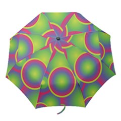 Background Colourful Circles Folding Umbrellas