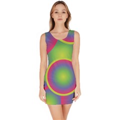 Background Colourful Circles Bodycon Dress by HermanTelo