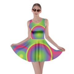 Background Colourful Circles Skater Dress by HermanTelo