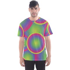 Background Colourful Circles Men s Sports Mesh Tee