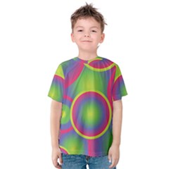 Background Colourful Circles Kids  Cotton Tee