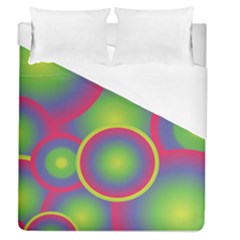 Background Colourful Circles Duvet Cover (queen Size)