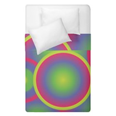 Background Colourful Circles Duvet Cover Double Side (single Size)