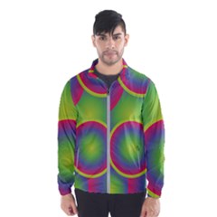 Background Colourful Circles Men s Windbreaker