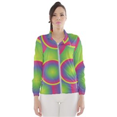 Background Colourful Circles Women s Windbreaker