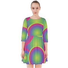 Background Colourful Circles Smock Dress by HermanTelo