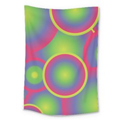 Background Colourful Circles Large Tapestry