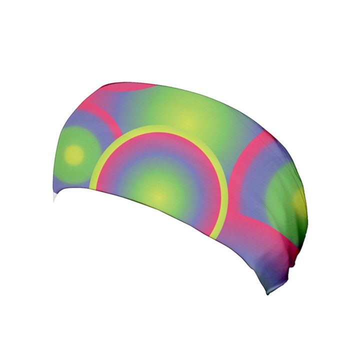 Background Colourful Circles Yoga Headband