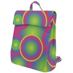 Background Colourful Circles Flap Top Backpack by HermanTelo