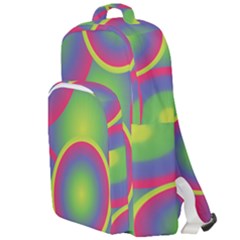 Background Colourful Circles Double Compartment Backpack by HermanTelo