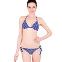 Blue Abstract Links Background Classic Bikini Set View3