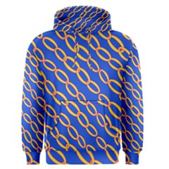 Blue Abstract Links Background Men s Pullover Hoodie by HermanTelo