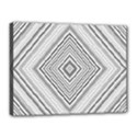 Black White Grey Pinstripes Angles Canvas 16  x 12  (Stretched) View1