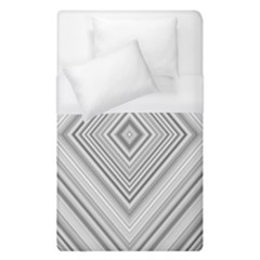 Black White Grey Pinstripes Angles Duvet Cover (single Size)