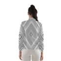 Black White Grey Pinstripes Angles Women s Windbreaker View2