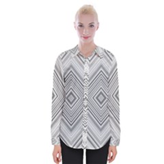 Black White Grey Pinstripes Angles Womens Long Sleeve Shirt