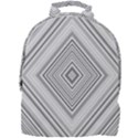 Black White Grey Pinstripes Angles Mini Full Print Backpack View1