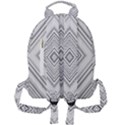 Black White Grey Pinstripes Angles Mini Full Print Backpack View2