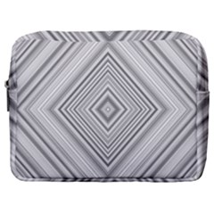 Black White Grey Pinstripes Angles Make Up Pouch (large)