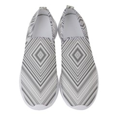 Black White Grey Pinstripes Angles Women s Slip On Sneakers by HermanTelo