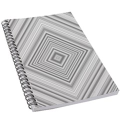 Black White Grey Pinstripes Angles 5 5  X 8 5  Notebook by HermanTelo