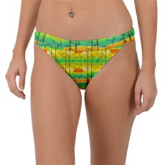 Birds Beach Sun Abstract Pattern Band Bikini Bottom