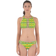 Birds Beach Sun Abstract Pattern Perfectly Cut Out Bikini Set